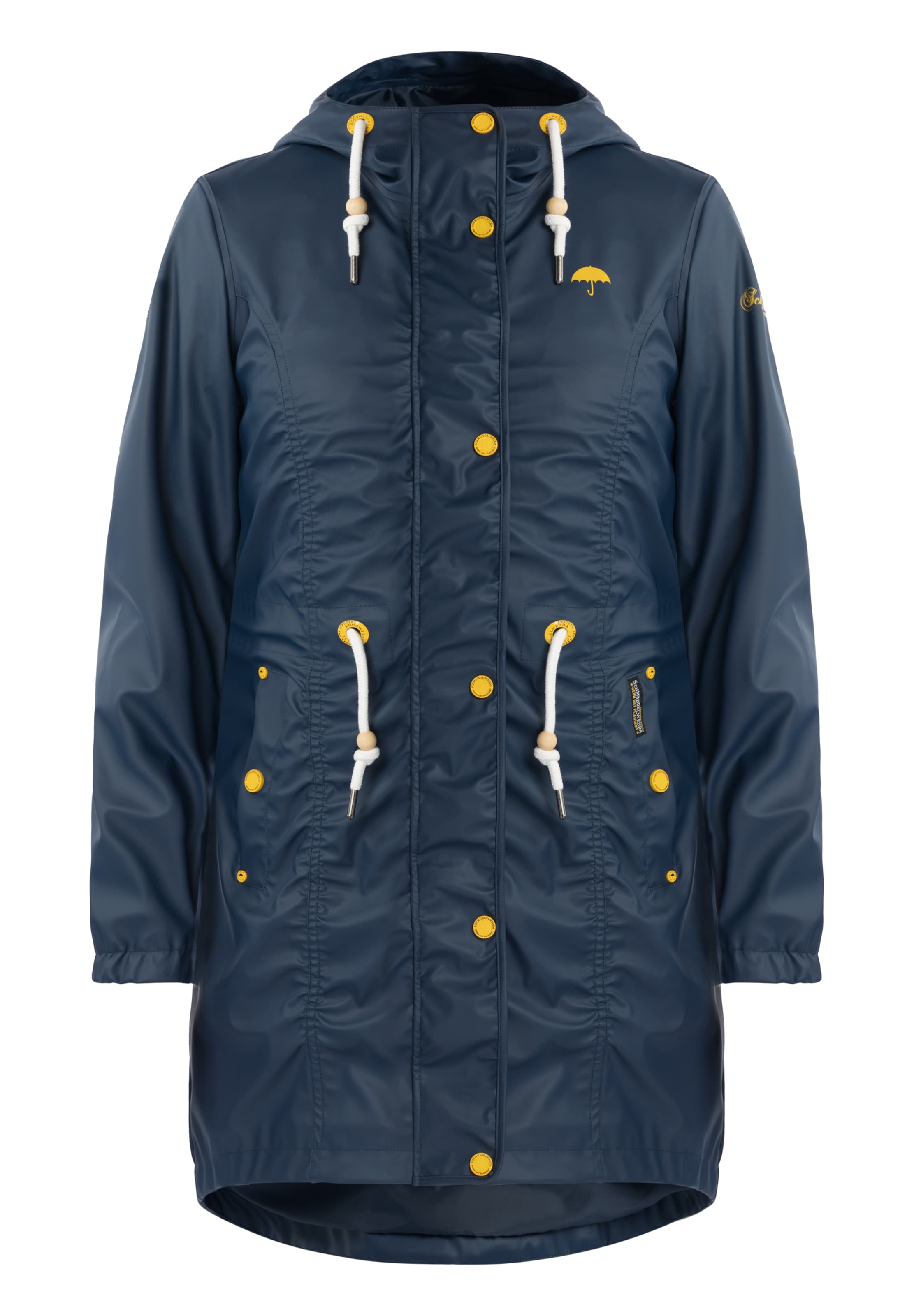 Schmuddelwedda Functionele mantel in Blauw: voorkant