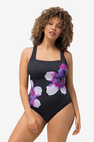 Ulla Popken Swimsuit in Black: front