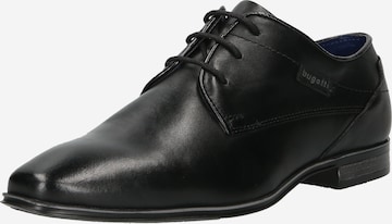 bugatti נעלי שרוכים בשחור: מלפנים