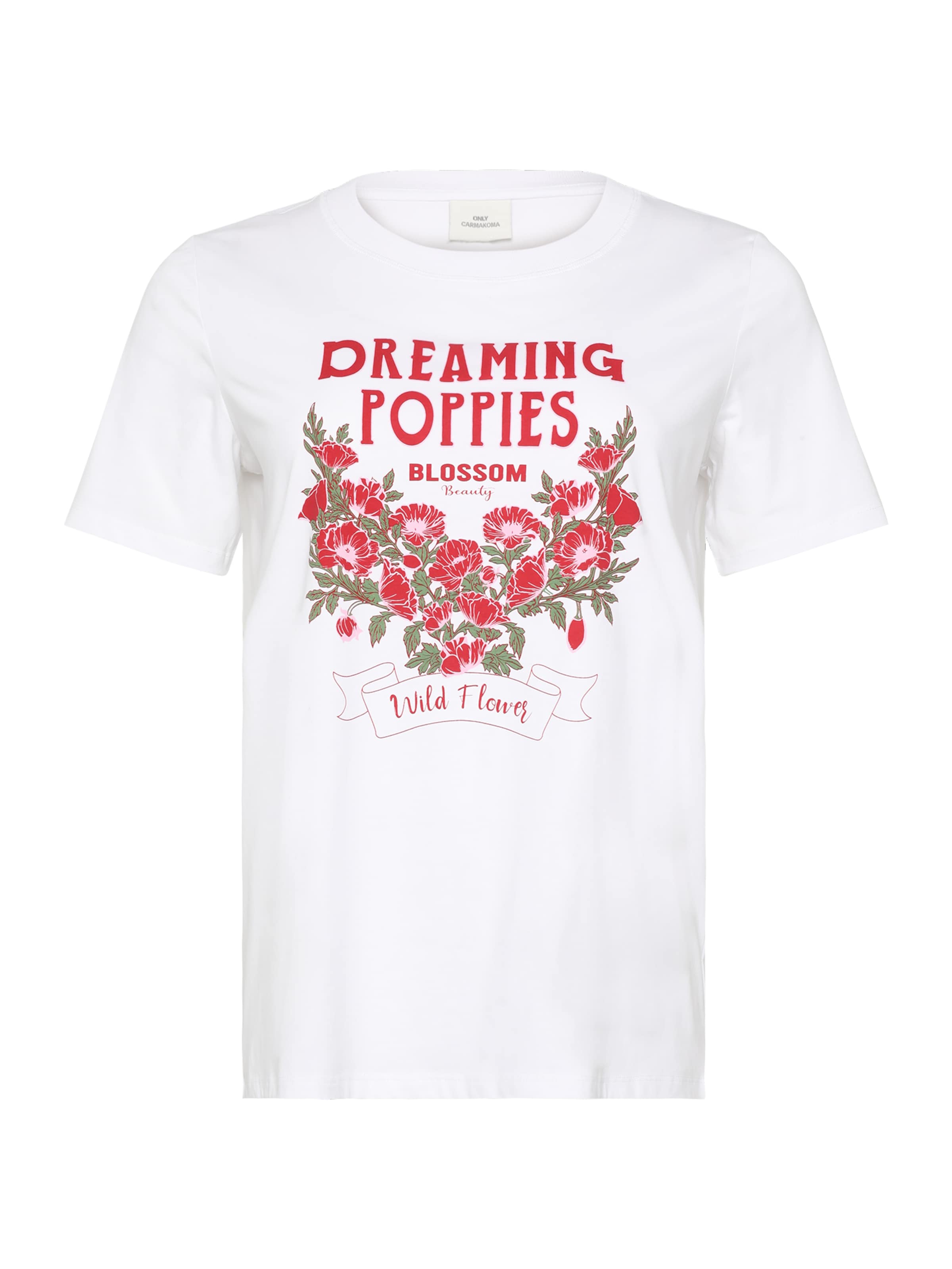 balts ONLY Carmakoma T-Krekls: no priekšpuses