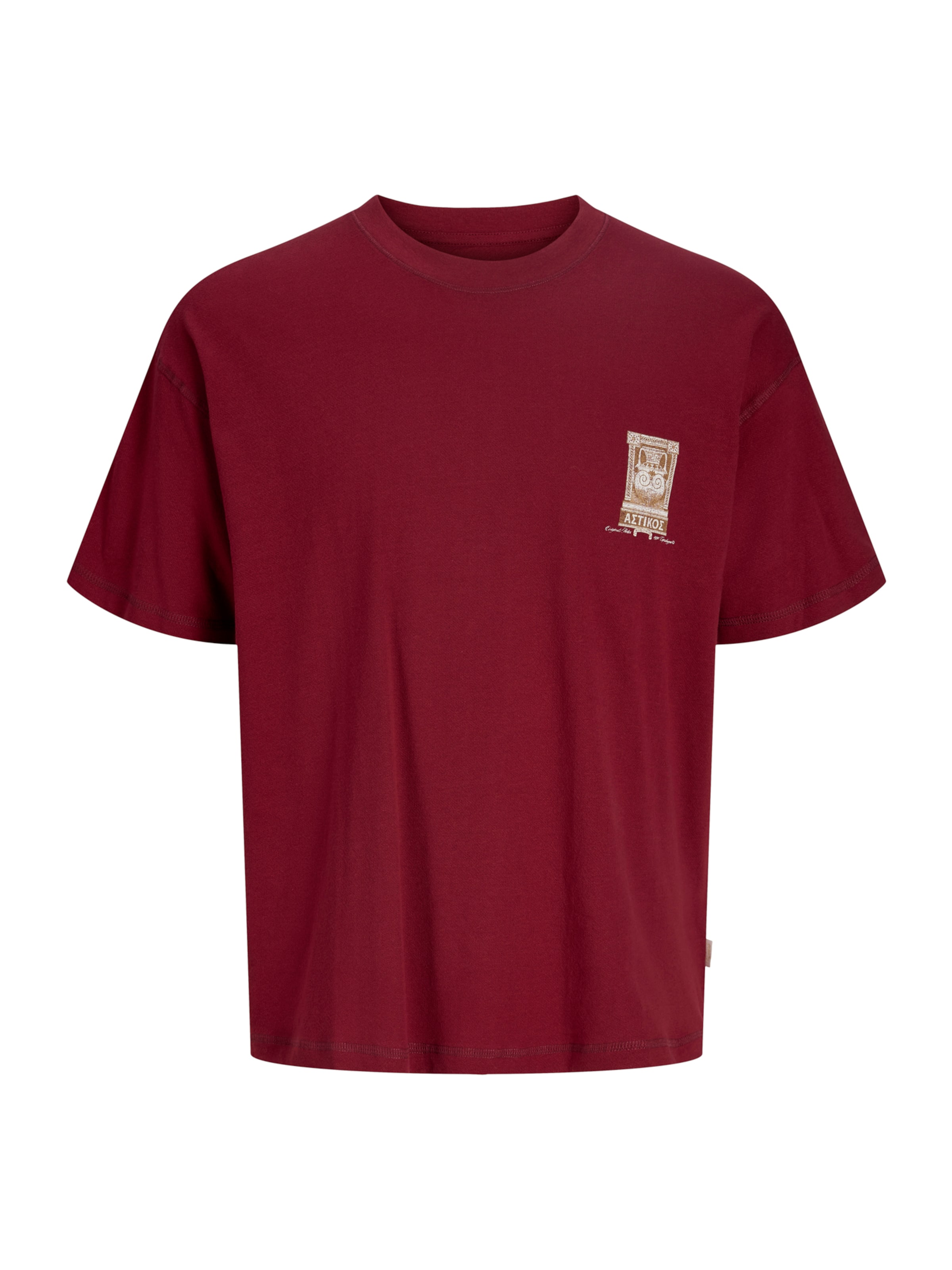 Jack & Jones Junior Koszulka 'JORARGOS' w kolorze czerwony: przód