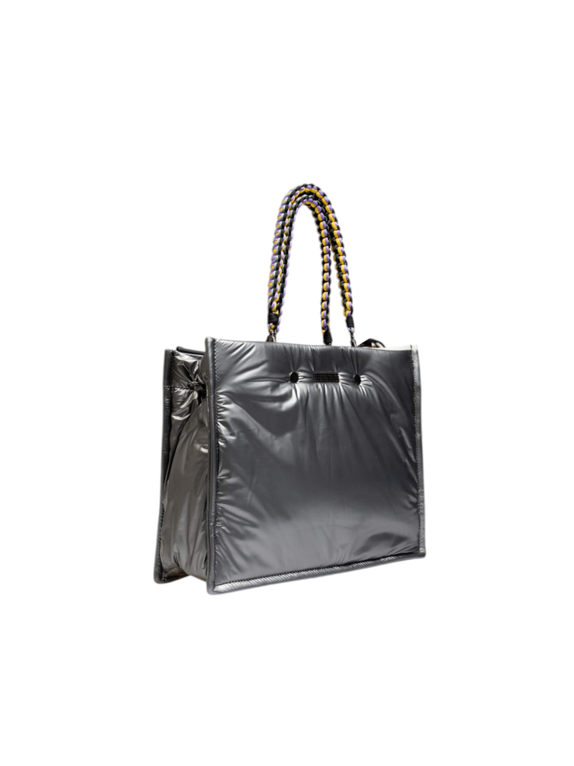 Clio Handbag 'FLEX NYLON' in Silver