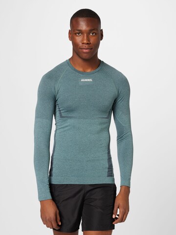 Hummel Funkcionalna majica 'Mike' | zelena barva: sprednja stran