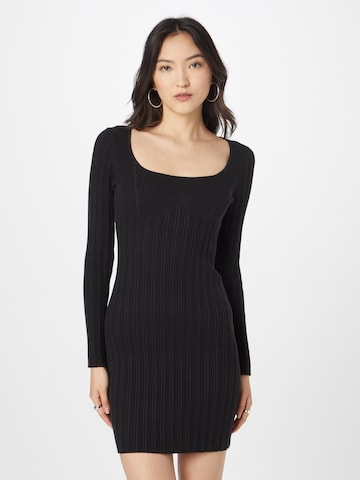 Calvin Klein Jeans Gebreide jurk in Zwart: voorkant