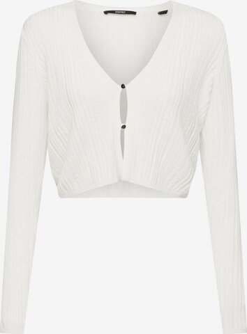 Cardigan ESPRIT en blanc : devant