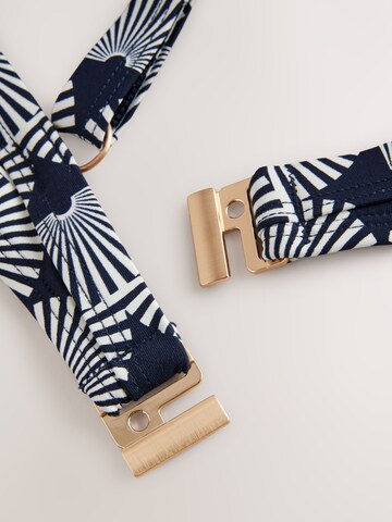 Next Koszulkowy Góra bikini w kolorze niebieski
