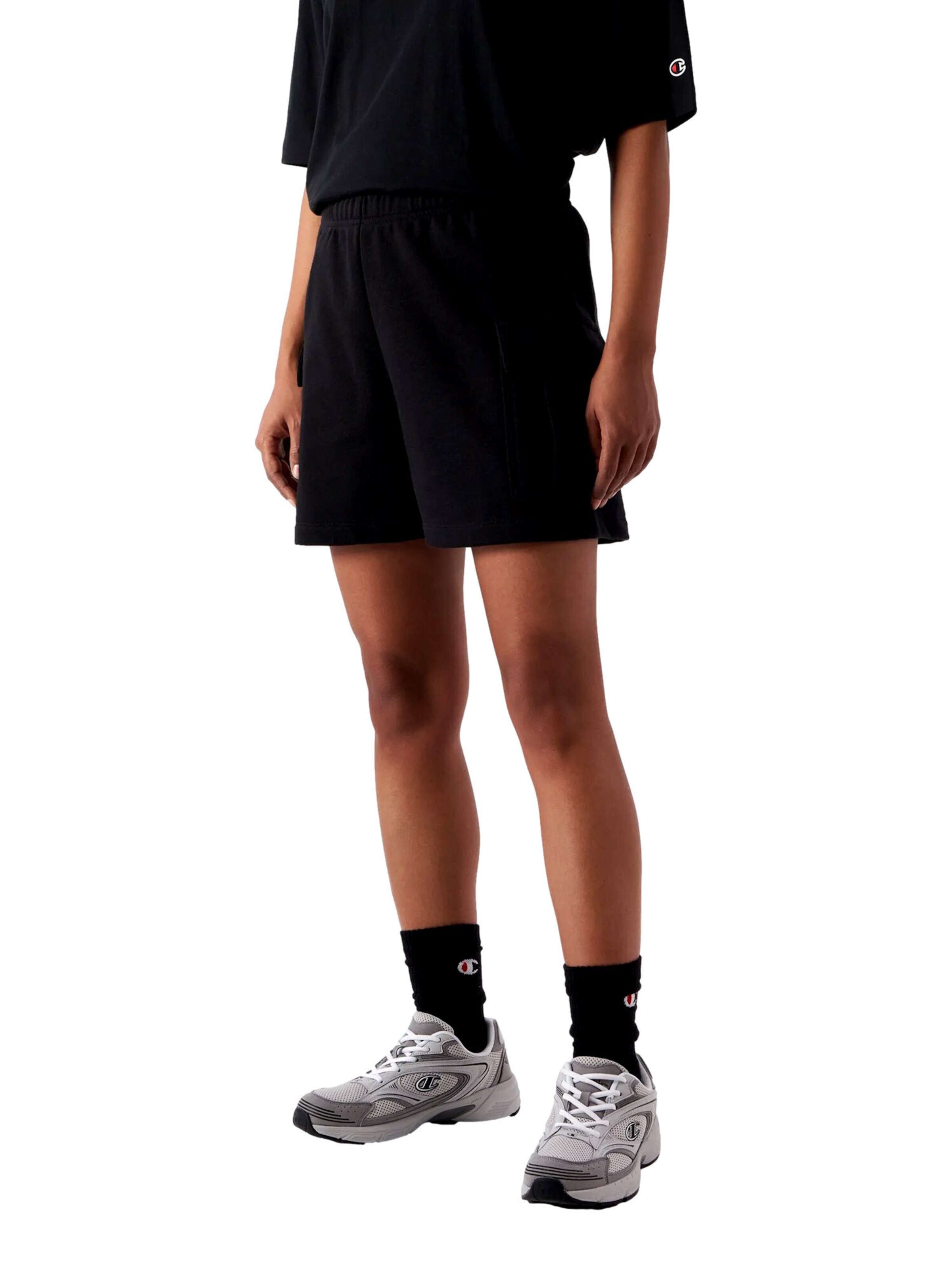 Champion Authentic Athletic Apparel Regular Cargo trousers in Black: front