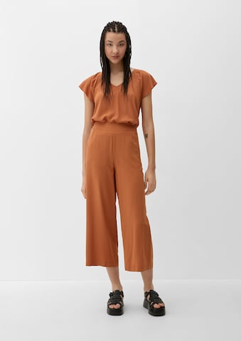 QS Wide leg Broek in Bruin