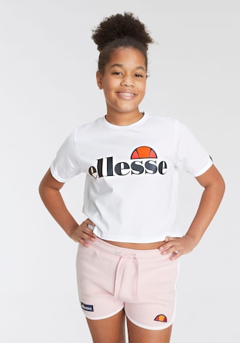 ELLESSE T-shirt 'Nicky' i vit: framsida