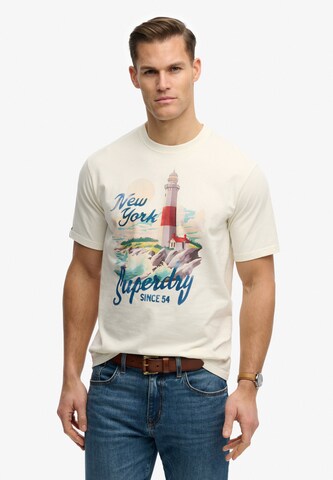 T-Shirt 'Maritime' Superdry & Co en blanc : devant