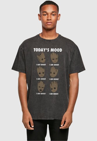 Maglietta 'Guardians Of The Galaxy Vol 2 - Groot Todays Mood' di ABSOLUTE CULT in nero: frontale