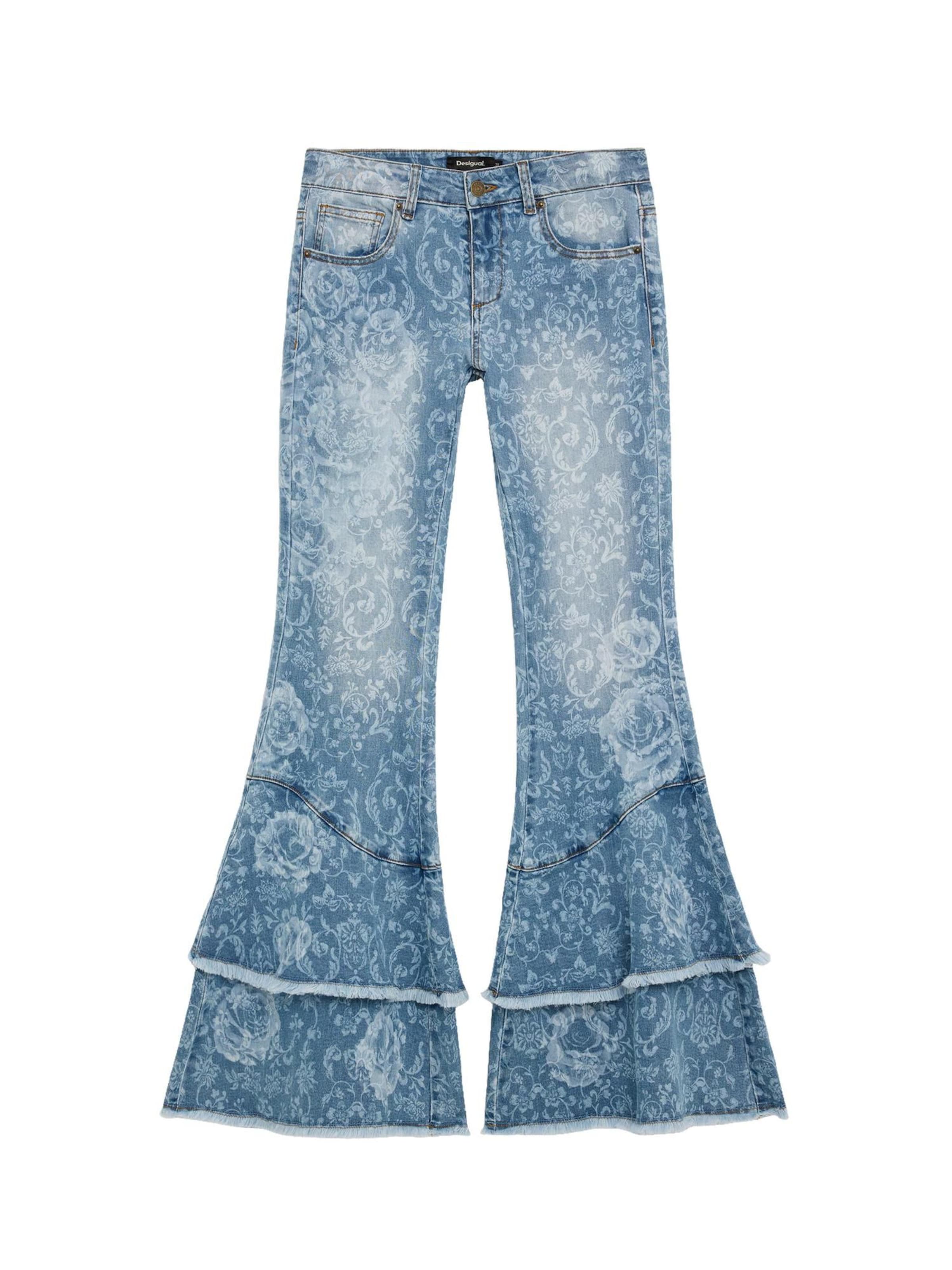 Desigual Flared Jeans in Blau: Vorderseite