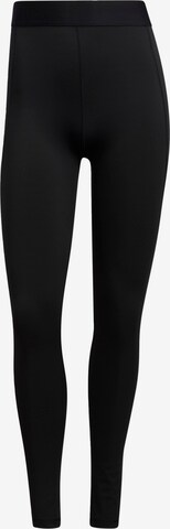 ADIDAS PERFORMANCE Skinny Sportovní kalhoty – černá: přední strana