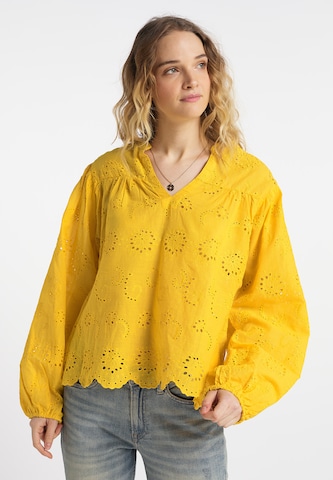 DreiMaster Vintage Blouse in Yellow: front