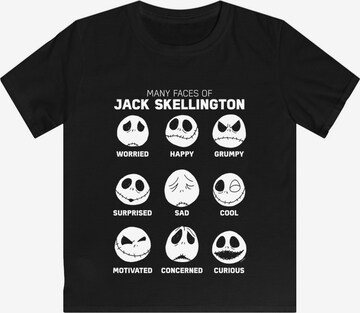 F4NT4STIC Shirt 'Disney Nightmare Before Christmas Faces of Jack' in Zwart: voorkant