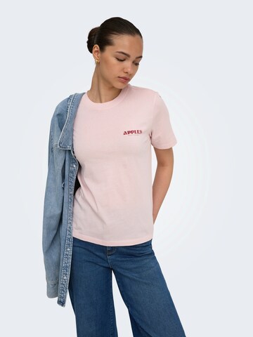 ONLY - Camiseta 'ONLLUCY MONJA' en lila: frente