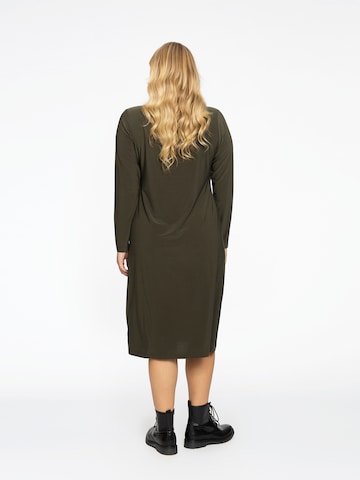 Yoek Shirt Dress 'Dolce' in Green