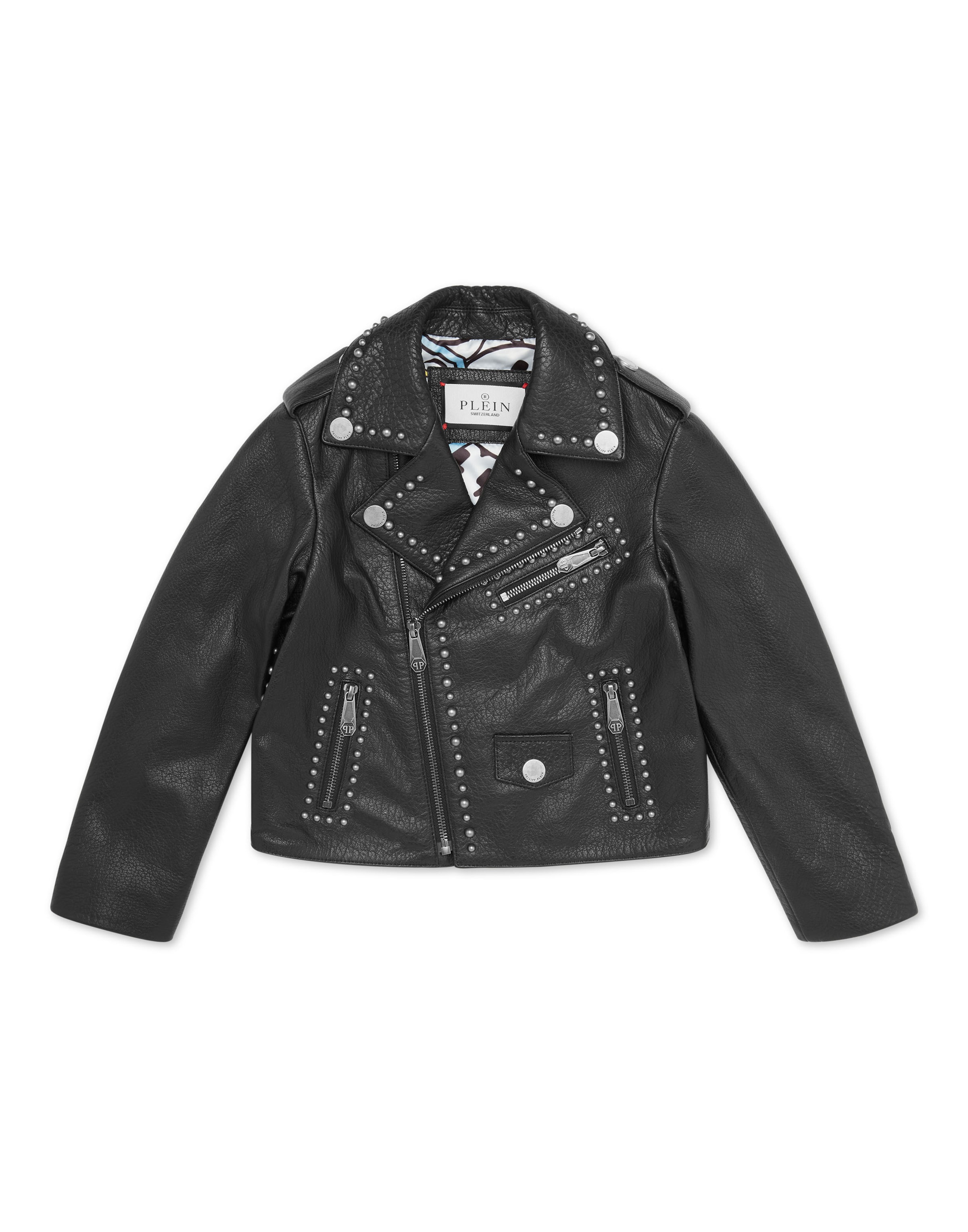 Philipp Plein - Chaqueta de entretiempo 'Smile' en negro: frente