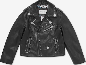 Giacca di mezza stagione 'Smile' di Philipp Plein in nero: frontale