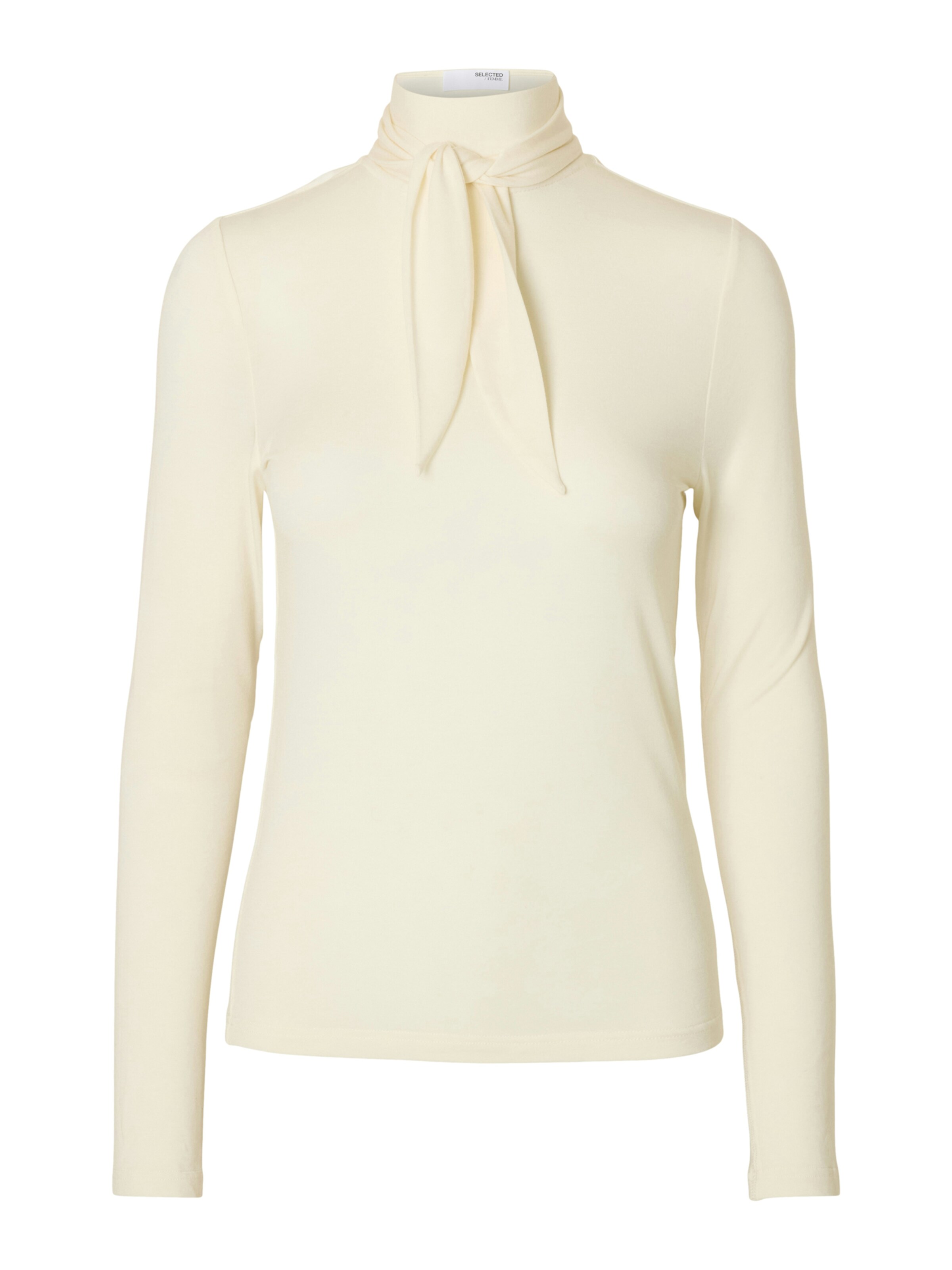 Maglietta 'SLFLINA LANO' di SELECTED in beige: frontale