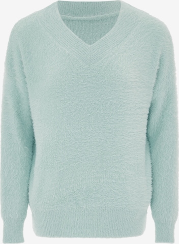 Pull-over Poomi en vert : devant