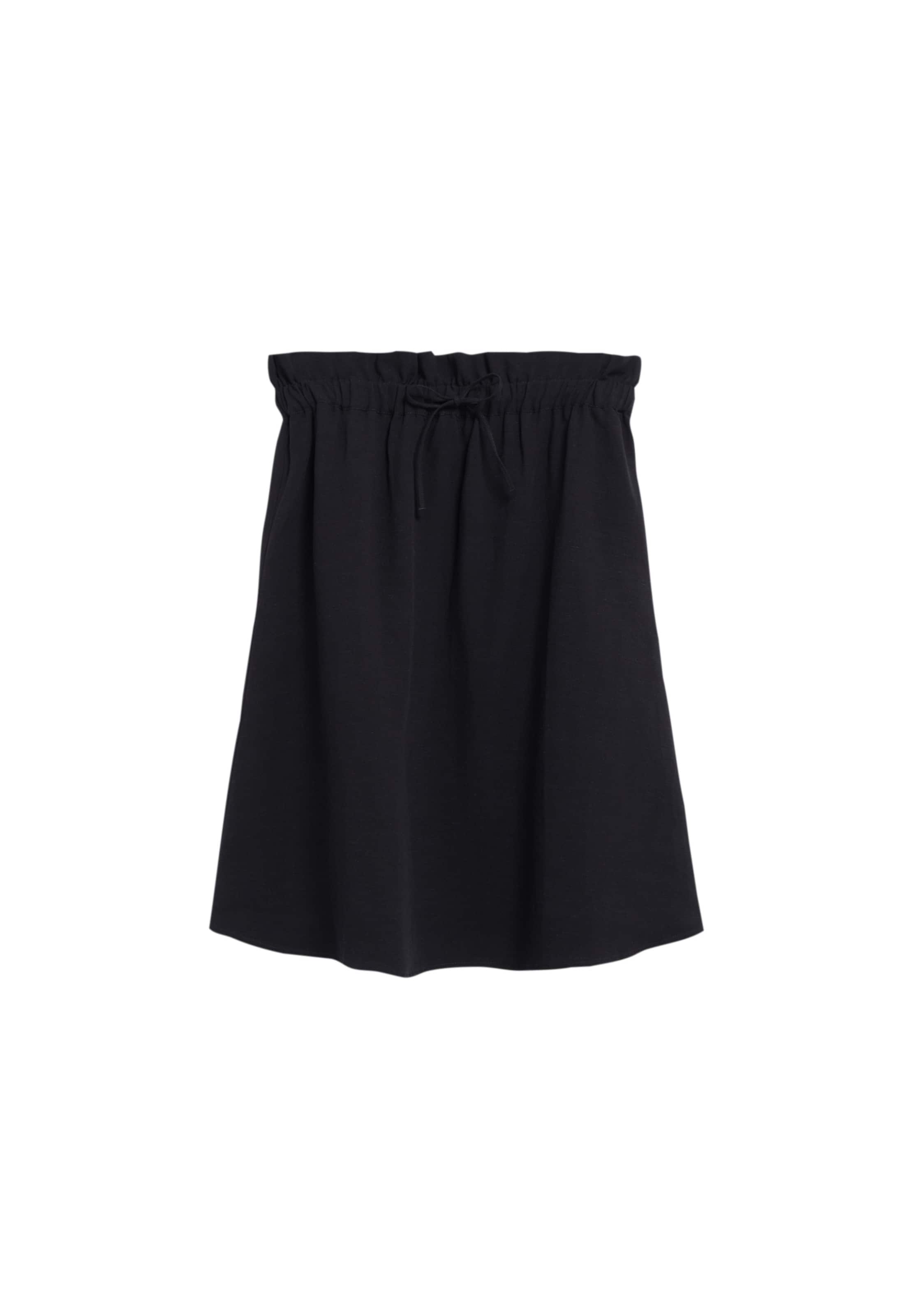 ARMEDANGELS Rok 'Filizaa Lino' in Zwart: voorkant