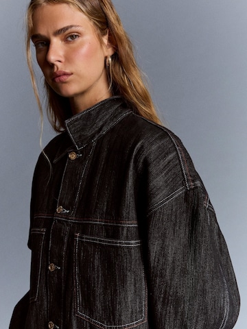 Bershka Between-season jacket in Black