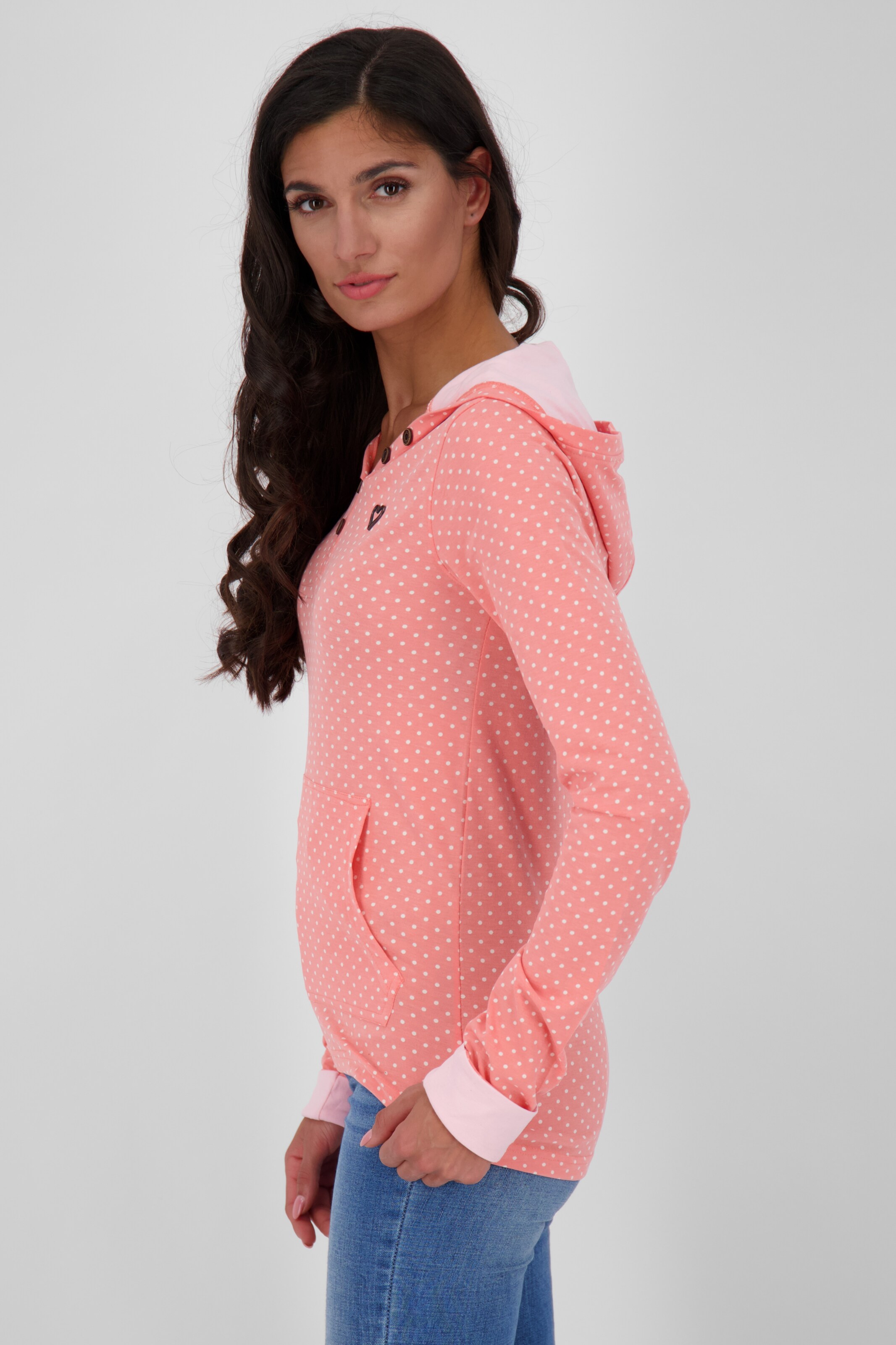 Frauen Sweat Alife and Kickin Sweatshirt 'Lenora' in Pfirsich - MI50826 Frauen Sweat Alife and Kickin Sweatshirt 'Lenora' in Pfirsich - MI50826