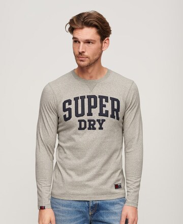 Superdry Shirt 'Athletic' in Grijs: voorkant