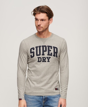 T-Shirt 'Athletic' Superdry en gris : devant