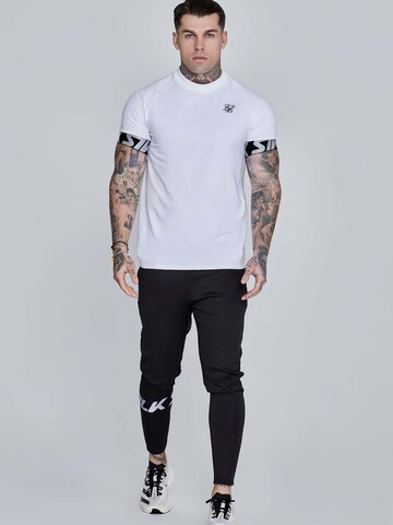 SikSilk Slim fit Workout Pants 'Muscle Fit Joggers' in Black