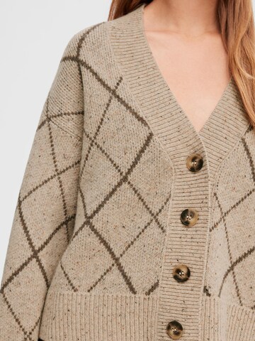 SELECTED FEMME Knit Cardigan 'Faril' in Beige