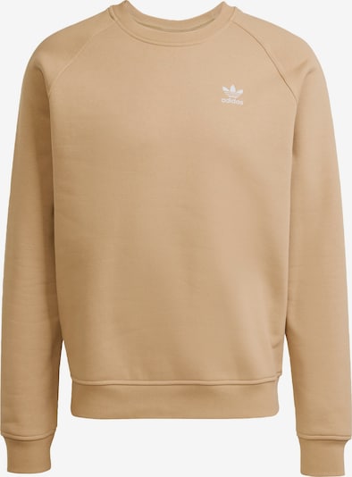 ADIDAS ORIGINALS Sweater majica 'Trefoil Essentials' u cappuccino / bijela, Pregled proizvoda