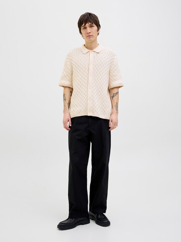 JACK & JONES Regular fit Gebreid vest in Wit