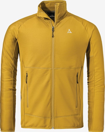 Veste en polaire fonctionnelle ' Hiking Fleece Jk Style Cascata MNS ' Schöffel en jaune : devant