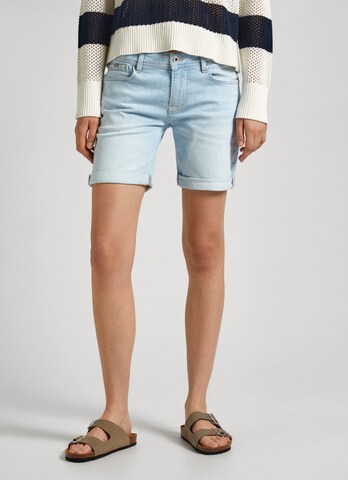 Pepe Jeans Slimfit Shorts in Blau: Vorderseite