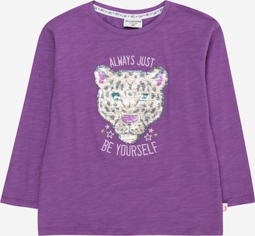 T-Shirt 'Leo Head' SALT AND PEPPER en violet : devant