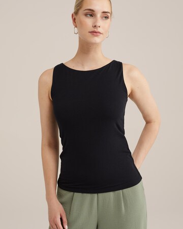 WE Fashion Top in Zwart: voorkant