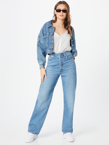 LEVI'S ® Normální Džíny 'Ribcage Straight Ankle' – modrá