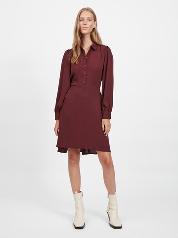 VILA Shirt Dress 'Nalu' in Red