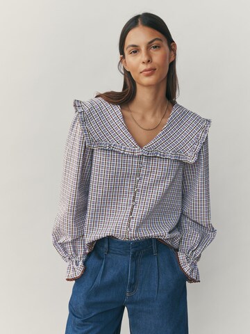 Next Blouse in Blauw: voorkant