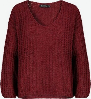 Pullover di Sublevel in rosso: frontale