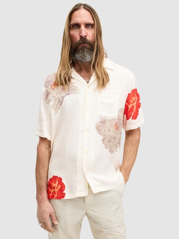 AllSaints Regular fit Overhemd 'ROZE' in Beige: voorkant