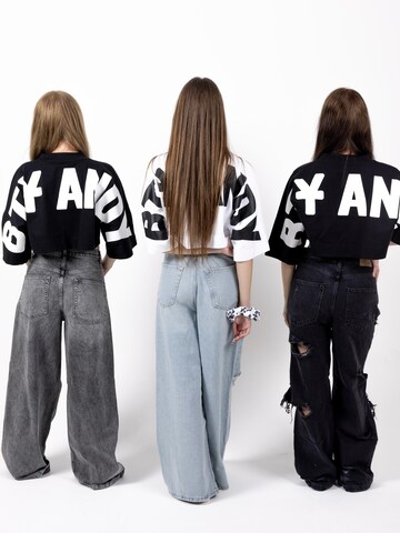 BTY Oversized tričko – bílá