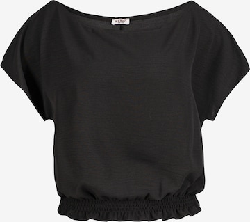 Karko Blouse 'LUNA' in Zwart: voorkant