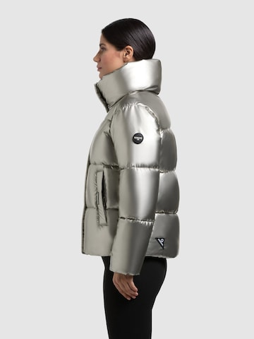 Veste d’hiver 'Rinja2 Shiny' khujo en argent