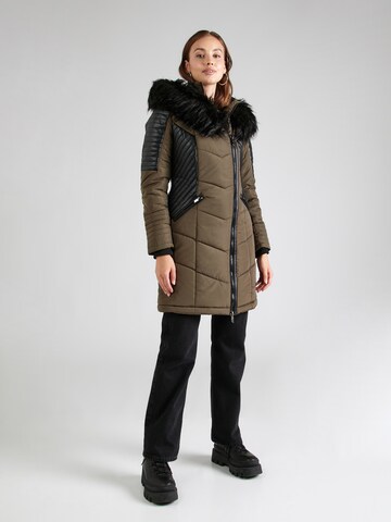 Manteau d’hiver 'NEW LINETTE' ONLY en vert : devant