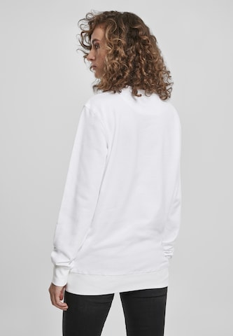 Merchcode Sweatshirt 'Merry Christmas Cat' in White
