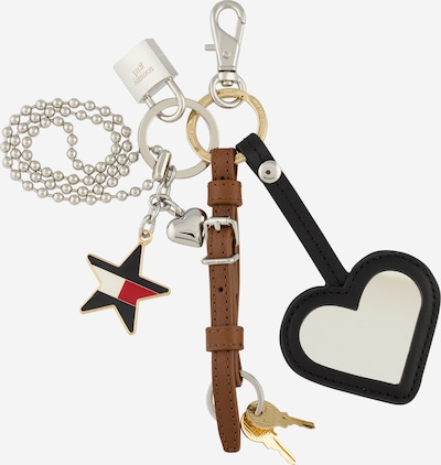 Raktų laikiklis 'MULTI CHARM' iš Tommy Jeans, spalva – ruda / Auksas / juoda / sidabrinė, Prekių apžvalga