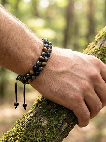 Bracelet 'HÄMATIT TIGERAUGE ONYX' UNIQAL en mélange de couleurs